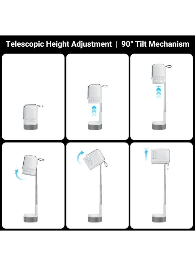 Zebronics Android 13 Smart LED Projector, 4K Support, 4600 Lumens, 200" Screen Size, 90° Tilt, Auto Focus & Keystone, OTT Apps (Netflix, Prime Video, Hotstar), Miracast, WiFi, BT, HDMI (PixaPlay 75) - Image 3